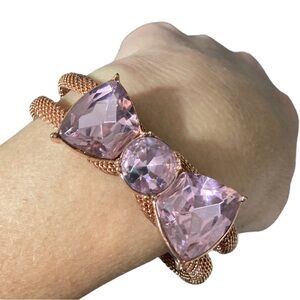 Betsey Johnson Vintage Crystals
Key Sign Bow Bracelet